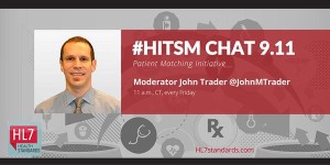 accurate patient identification in healthcare discussed during 09/11/15 #HITs,m tweet chat